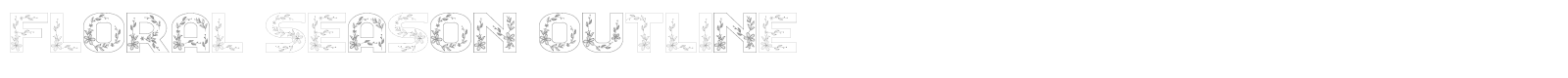 Floral Season font preview